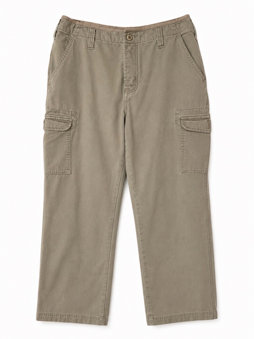 St John Bay woman’s Cargo Pants in Light Olive - Comfortable Casual Wear size 13